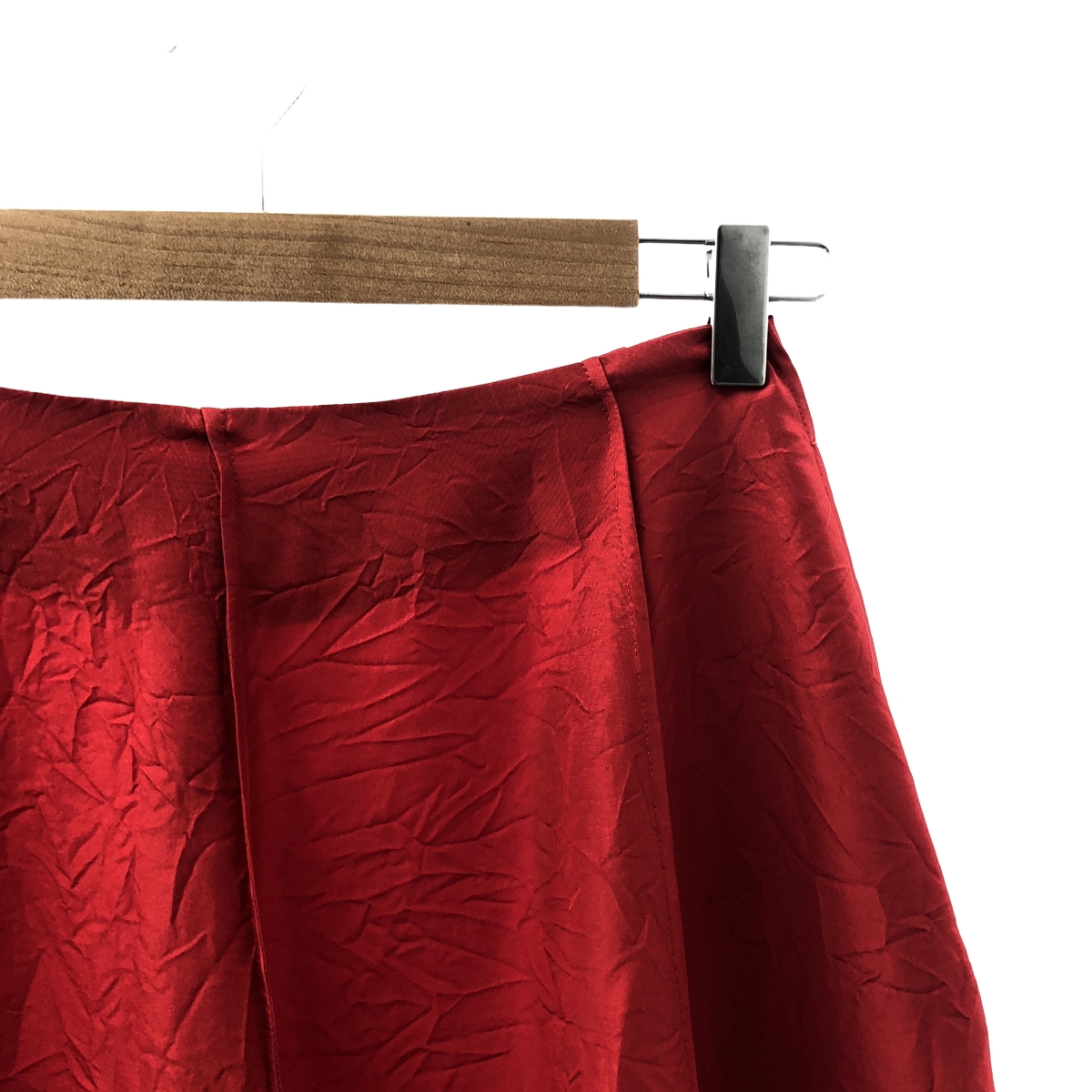 BLAMINK / ブラミンク シワ加工 シルク ロング スカート