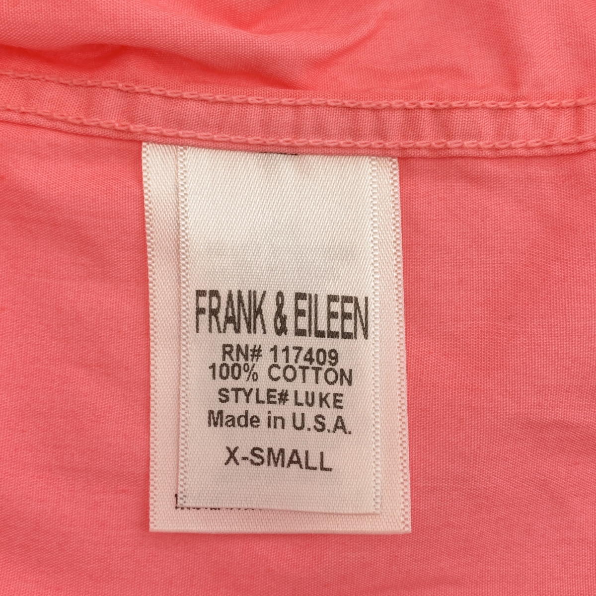 Frank&Eileen / フランクアンドアイリーン LUKE コットン ライトポプリン ポケットシャツ