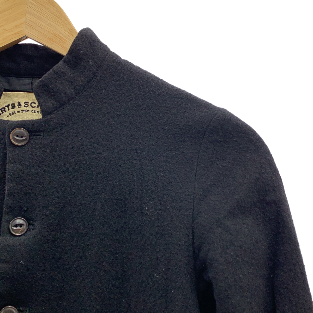 ARTS&SCIENCE / アーツアンドサイエンス ウール縮絨 スタンドカラーコート