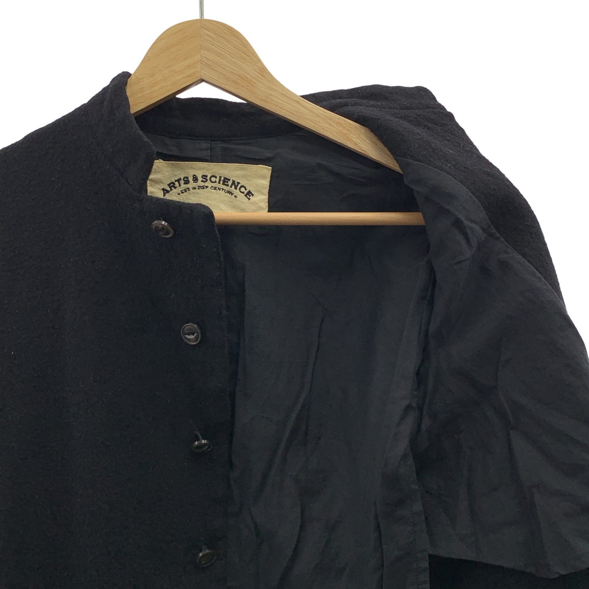 ARTS&SCIENCE / アーツアンドサイエンス ウール縮絨 スタンドカラーコート