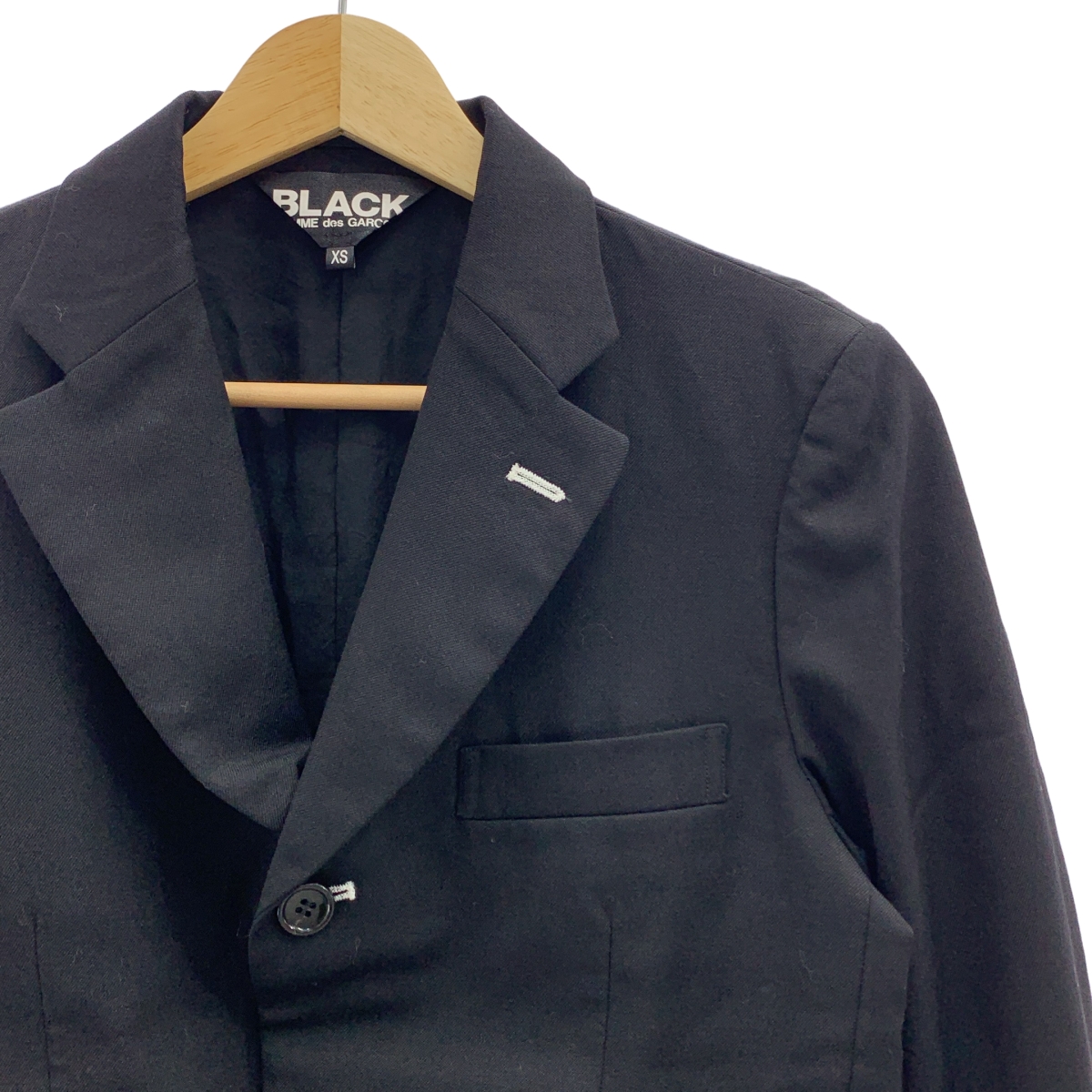 BLACK COMME des GARCONS / ブラックコムデギャルソン ウール シングル タキシード ジャケット