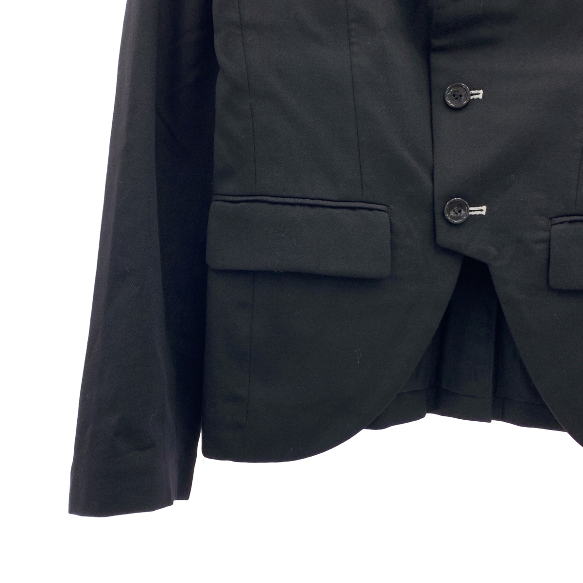 BLACK COMME des GARCONS / ブラックコムデギャルソン ウール シングル タキシード ジャケット