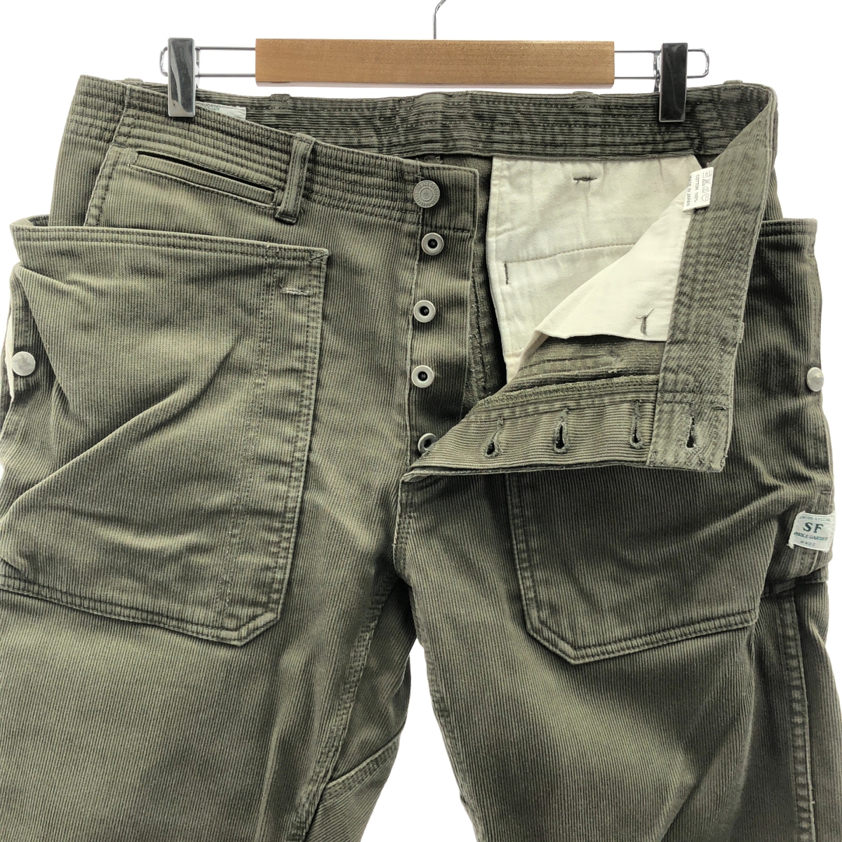 SASSAFRAS / ササフラス ピケ ワーク ワイドパンツ