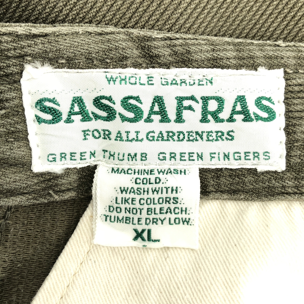 SASSAFRAS / ササフラス ピケ ワーク ワイドパンツ
