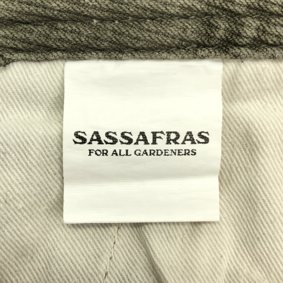SASSAFRAS / ササフラス ピケ ワーク ワイドパンツ