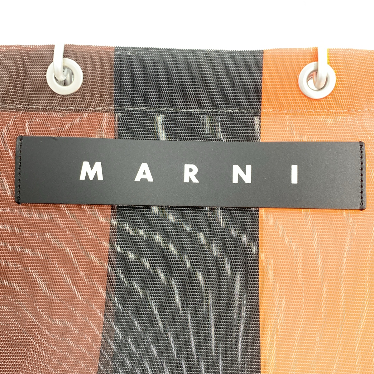 MARNI / マルニ フラワーカフェ レザーハンドル トートバッグ
