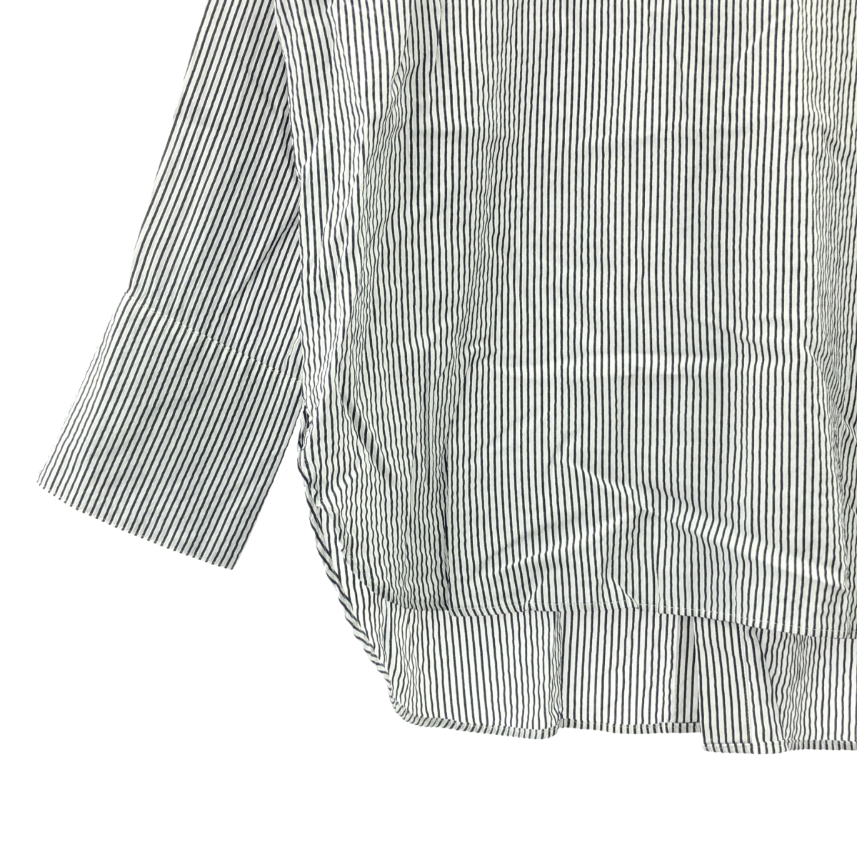 Spick and Span / スピックアンドスパン フリルカラーストライプシャツ