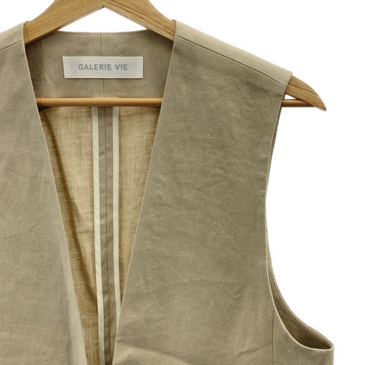 GALERIE VIE / ギャルリーヴィー サルファーリネン Vカラージレ ベスト