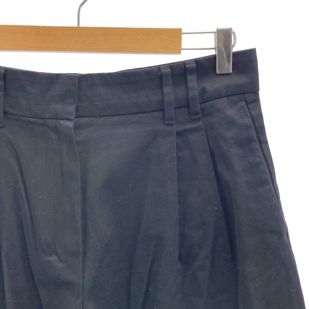 S MAX MARA / エスマックスマーラ コットン 切替 ワイド パンツ