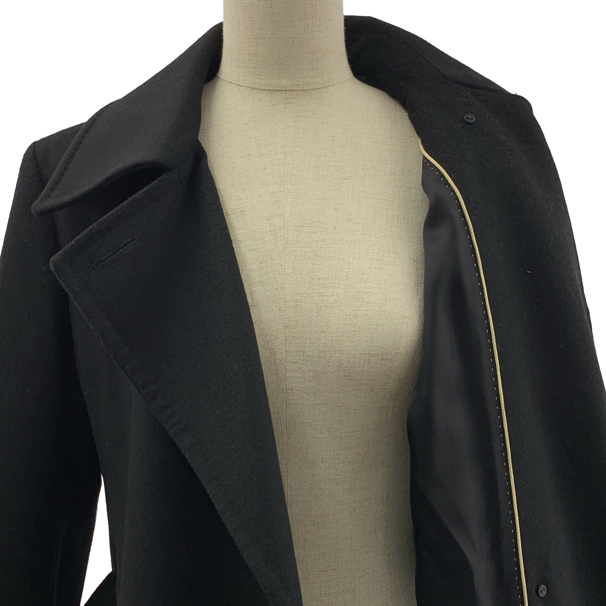 その他 ウール ベルテッド シングル コート / 総裏地