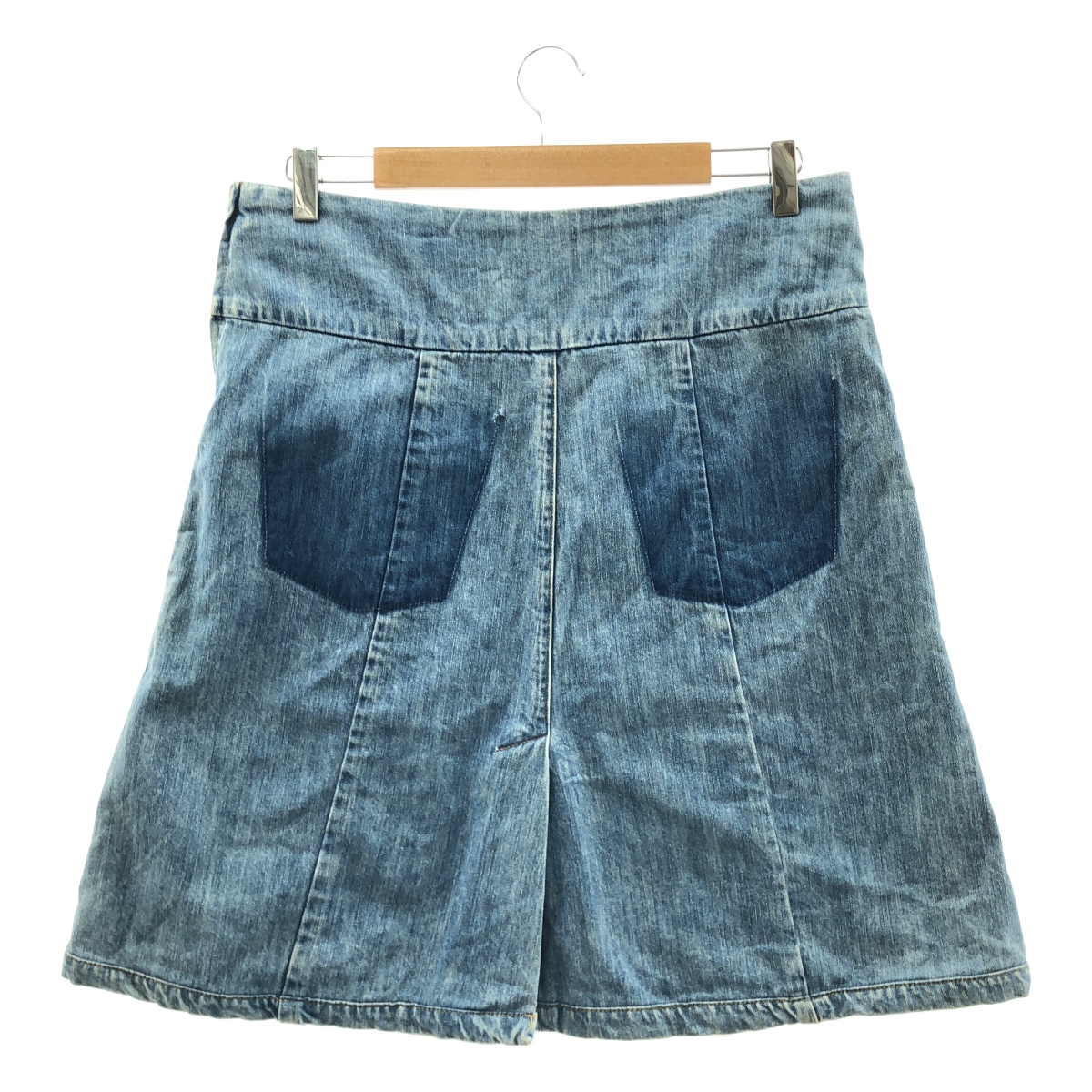 Chloe / クロエ ヴィンテージ加工 サイドジップ デニム スカート