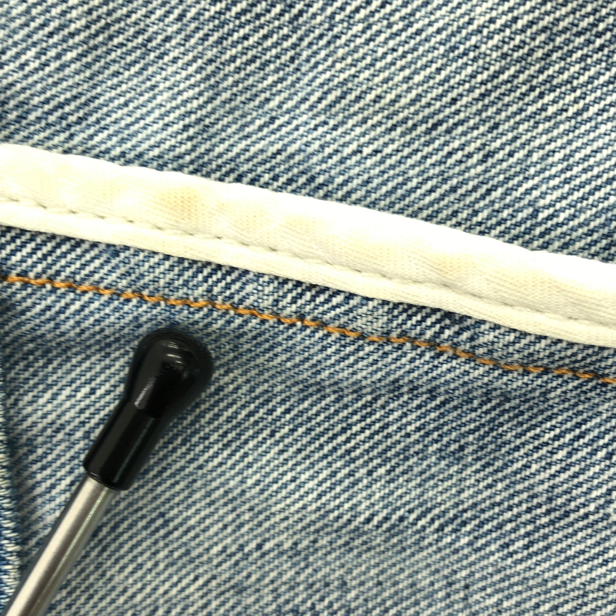 Chloe / クロエ ヴィンテージ加工 サイドジップ デニム スカート