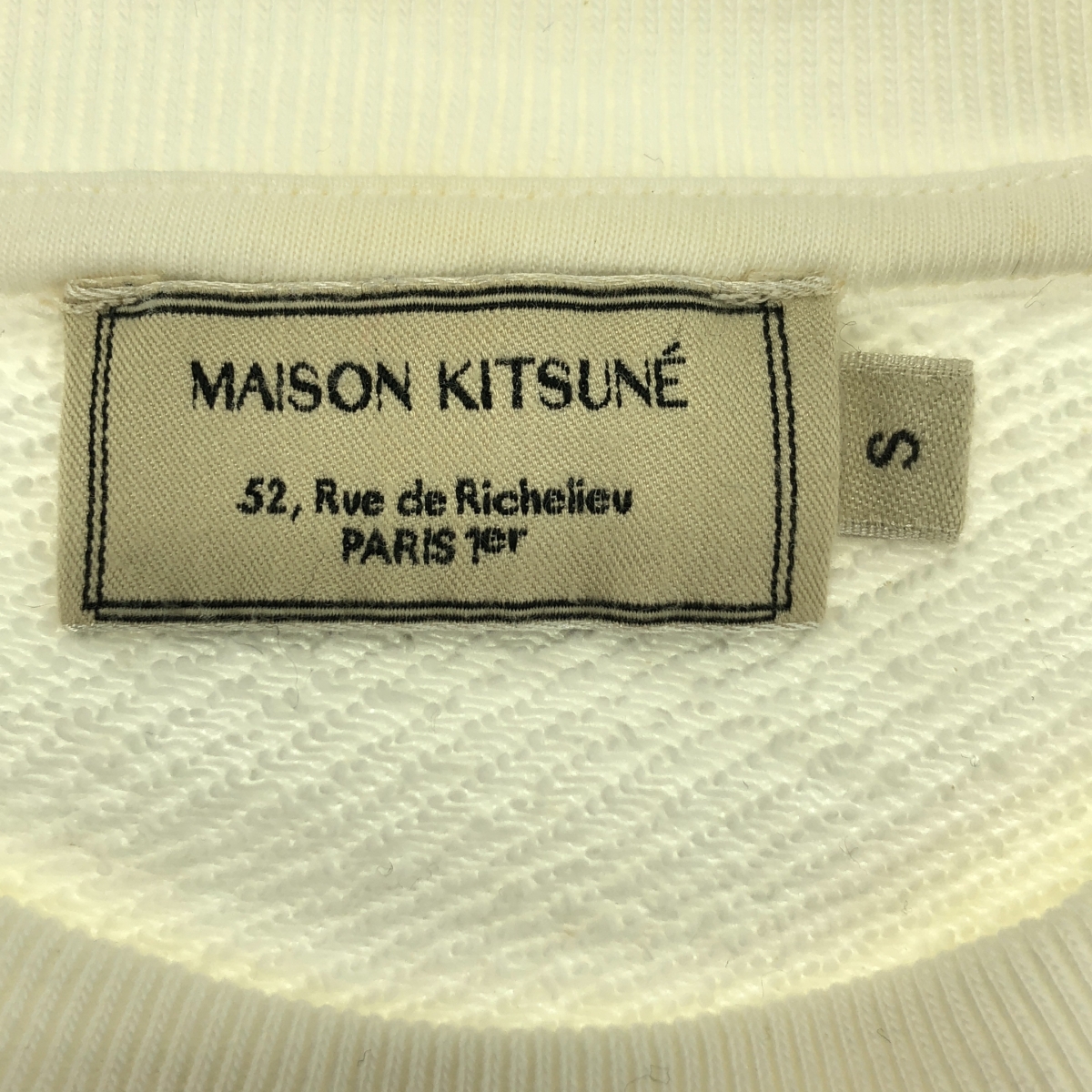 MAISON KITSUNE / メゾンキツネ ダブルフォックスヘッドパッチ クルーネック スウェット