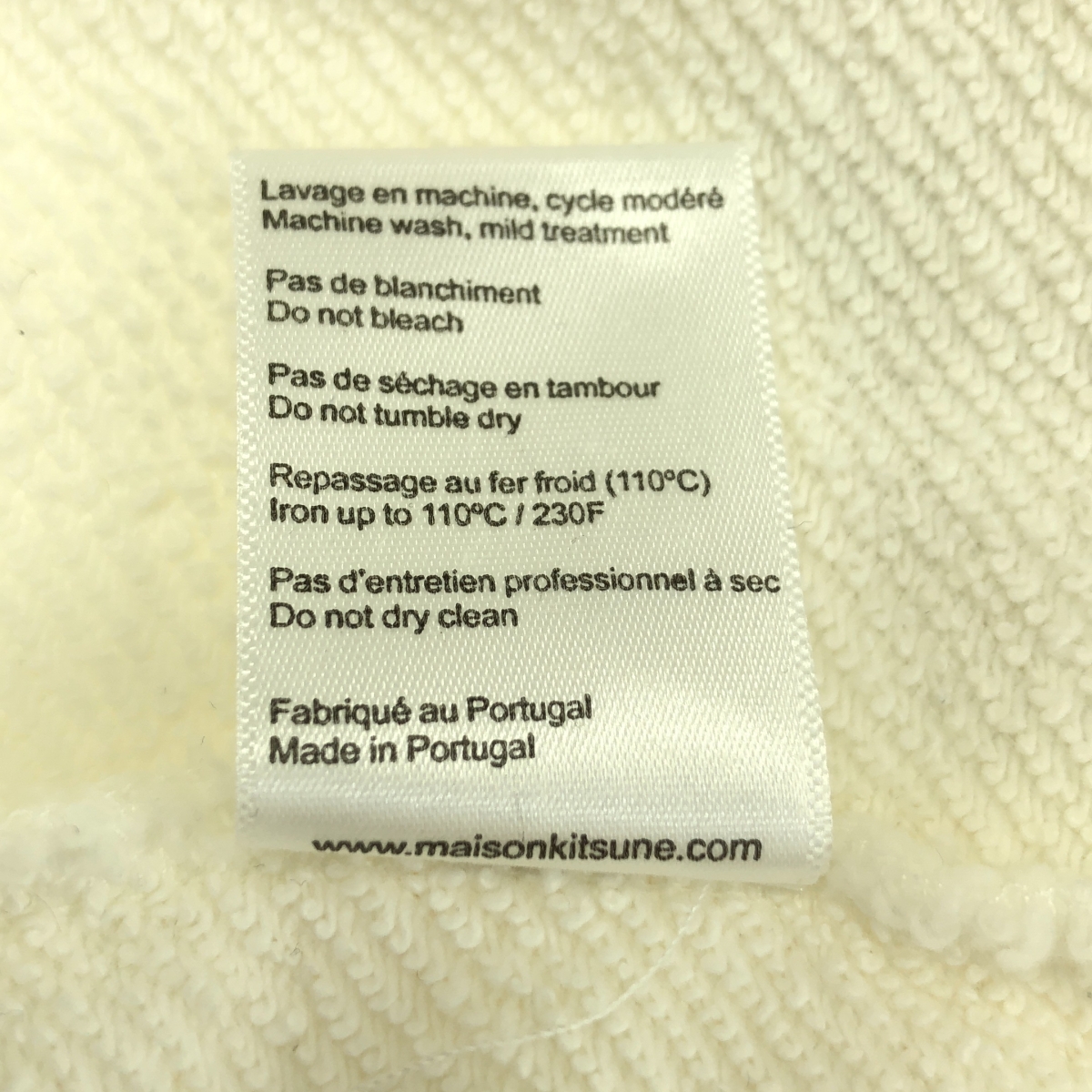 MAISON KITSUNE / メゾンキツネ ダブルフォックスヘッドパッチ クルーネック スウェット