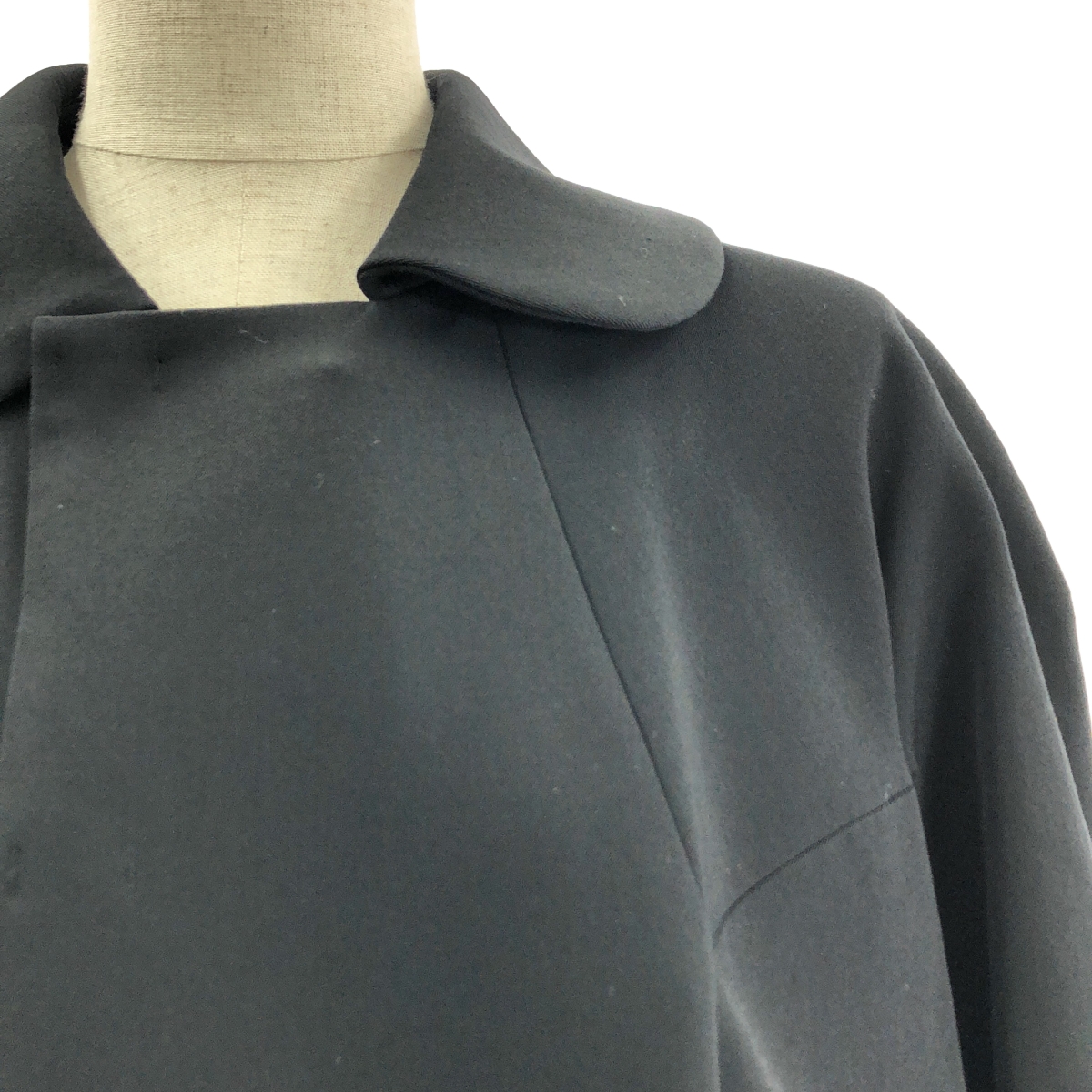 COMME des GARCONS / コムデギャルソン 丸襟 フック式 シングル オーバー コート