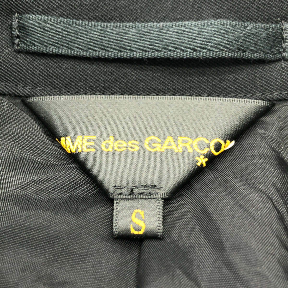 COMME des GARCONS / コムデギャルソン 丸襟 フック式 シングル オーバー コート