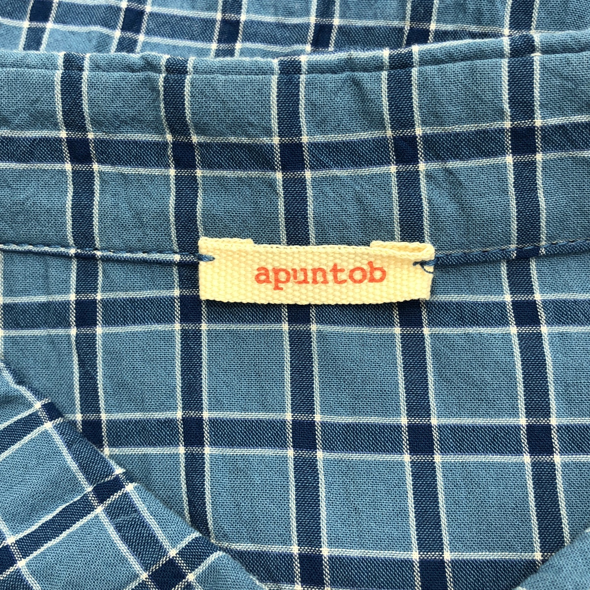 apuntob / アプントビー コットン チェック シャツ