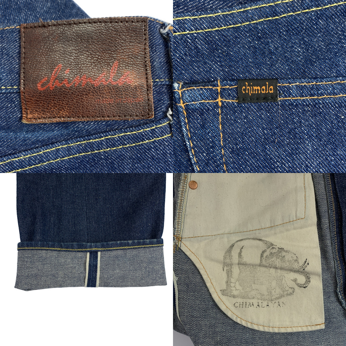 chimala / チマラ Selvedge Denim Wide Tapered Cut デニムパンツ / CS36-WP01B