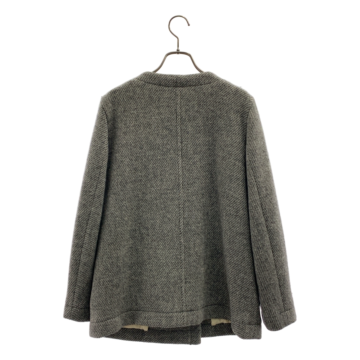 homspun / ホームスパン ウール ノーカラーコート