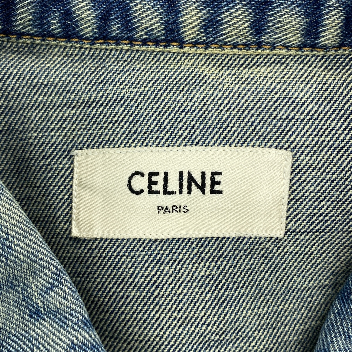 CELINE / セリーヌ trucker jacket in denim ダメージ加工 デニム トラッカー ジャケット