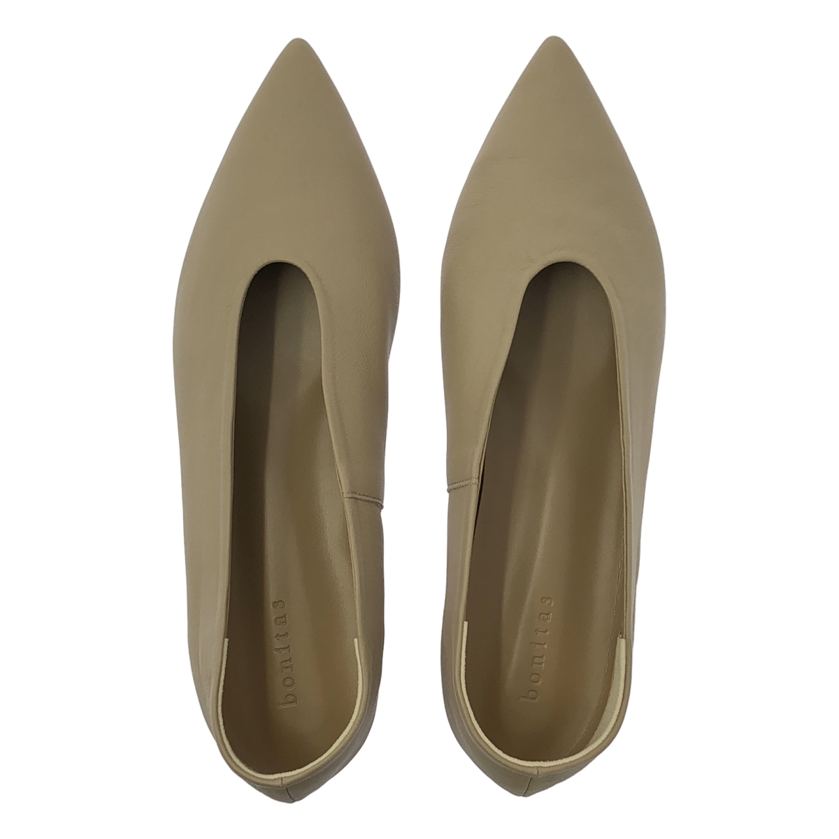 その他 BONITAS / ボニータス レザーポインテッド パンプス