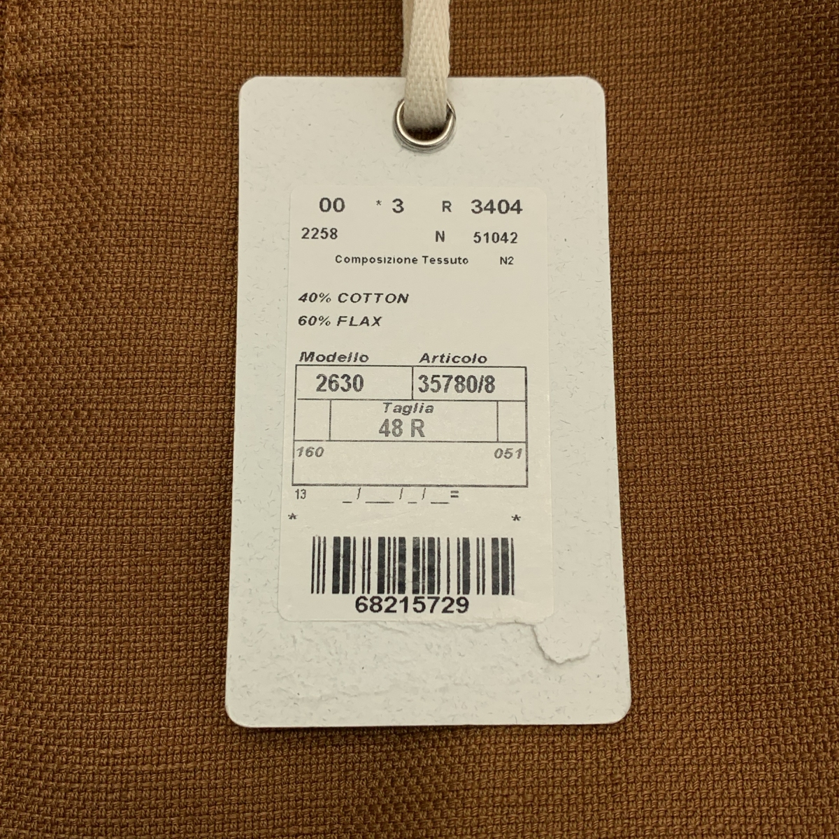 Lubiam / ルビアム コットン リネン ホップサック 3B テーラードジャケット