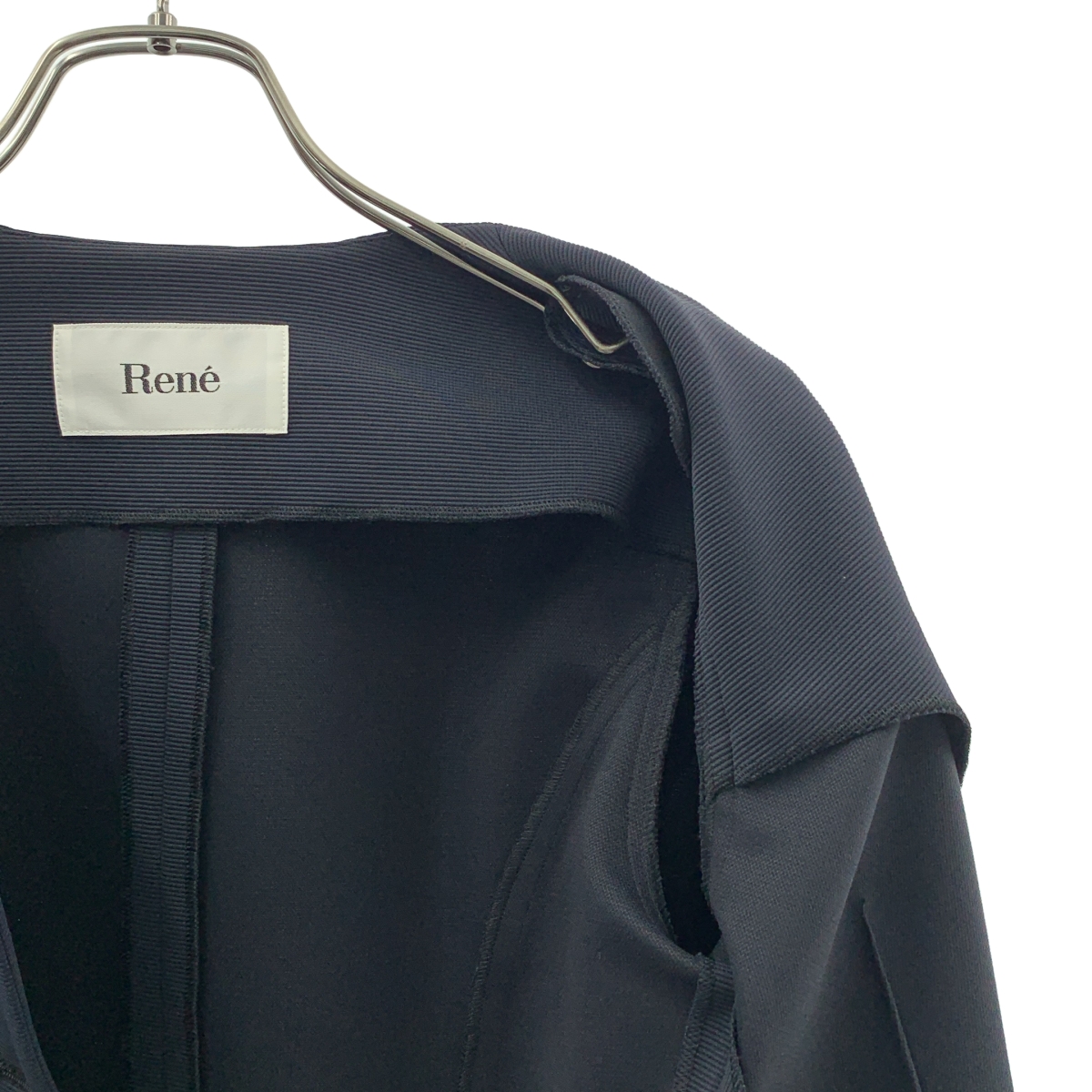 Rene / ルネ ストレッチ ノーカラージャケット