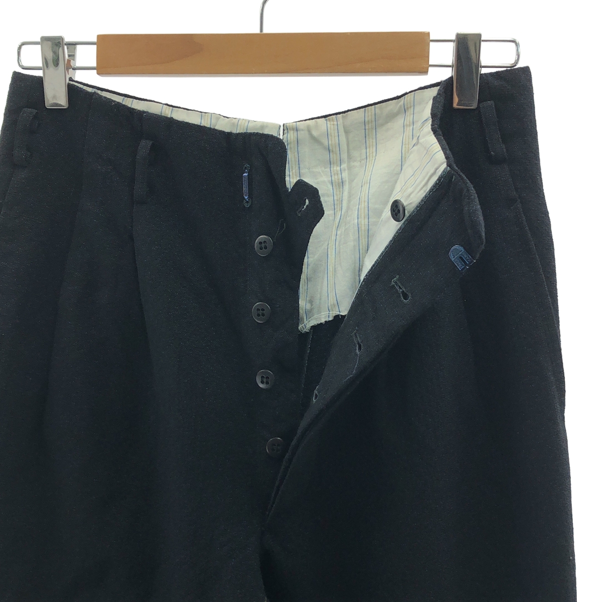 EURO VINTAGE / ユーロヴィンテージ 推定60s ヴィンテージ 2タック ジャガードパンツ DEPONIRTホック