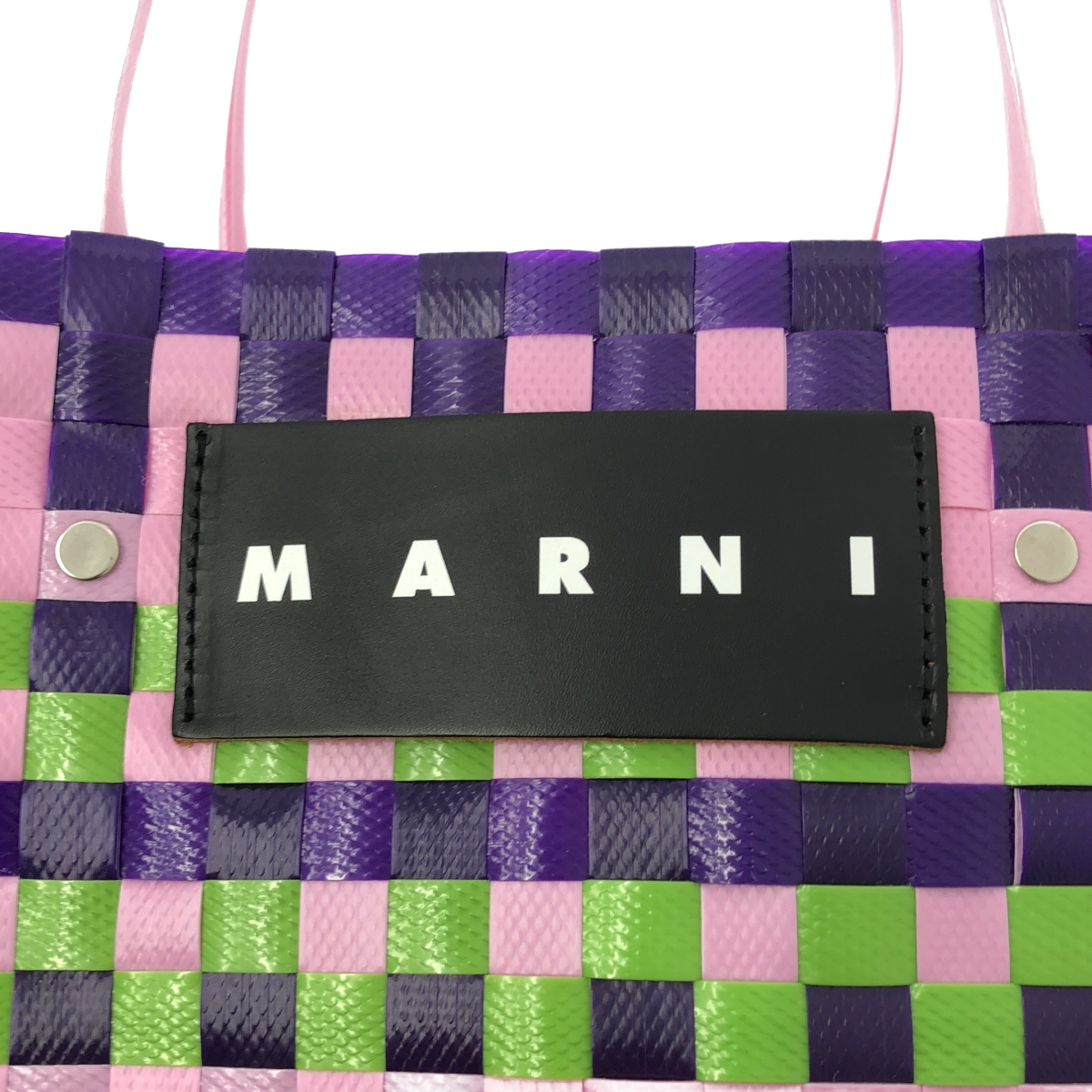 MARNI / マルニ マーケット ミニバスケット ハンド トートバッグ