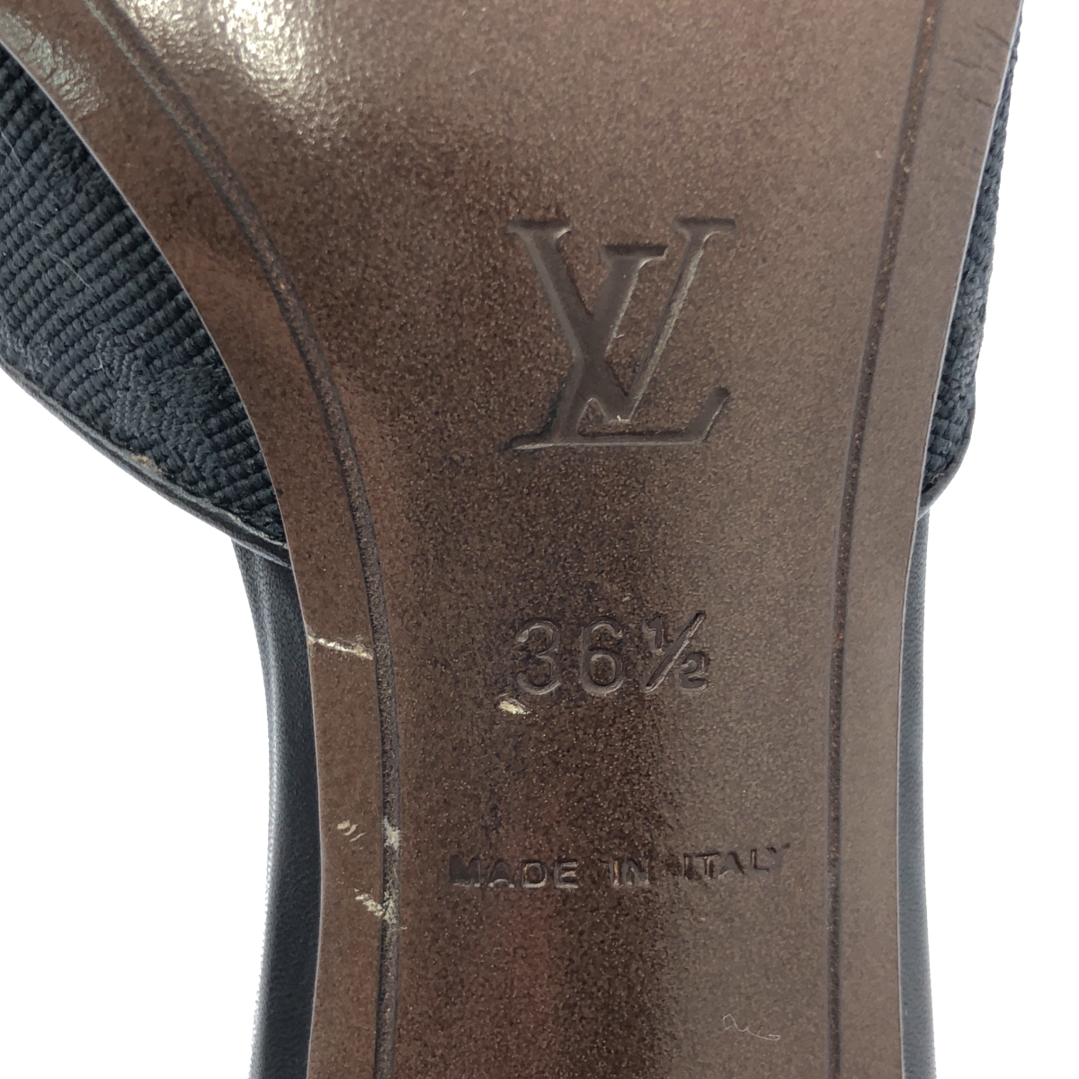 Louis Vuitton / ルイヴィトン モノグラム キャンバス スクエアトゥ ヒールサンダル