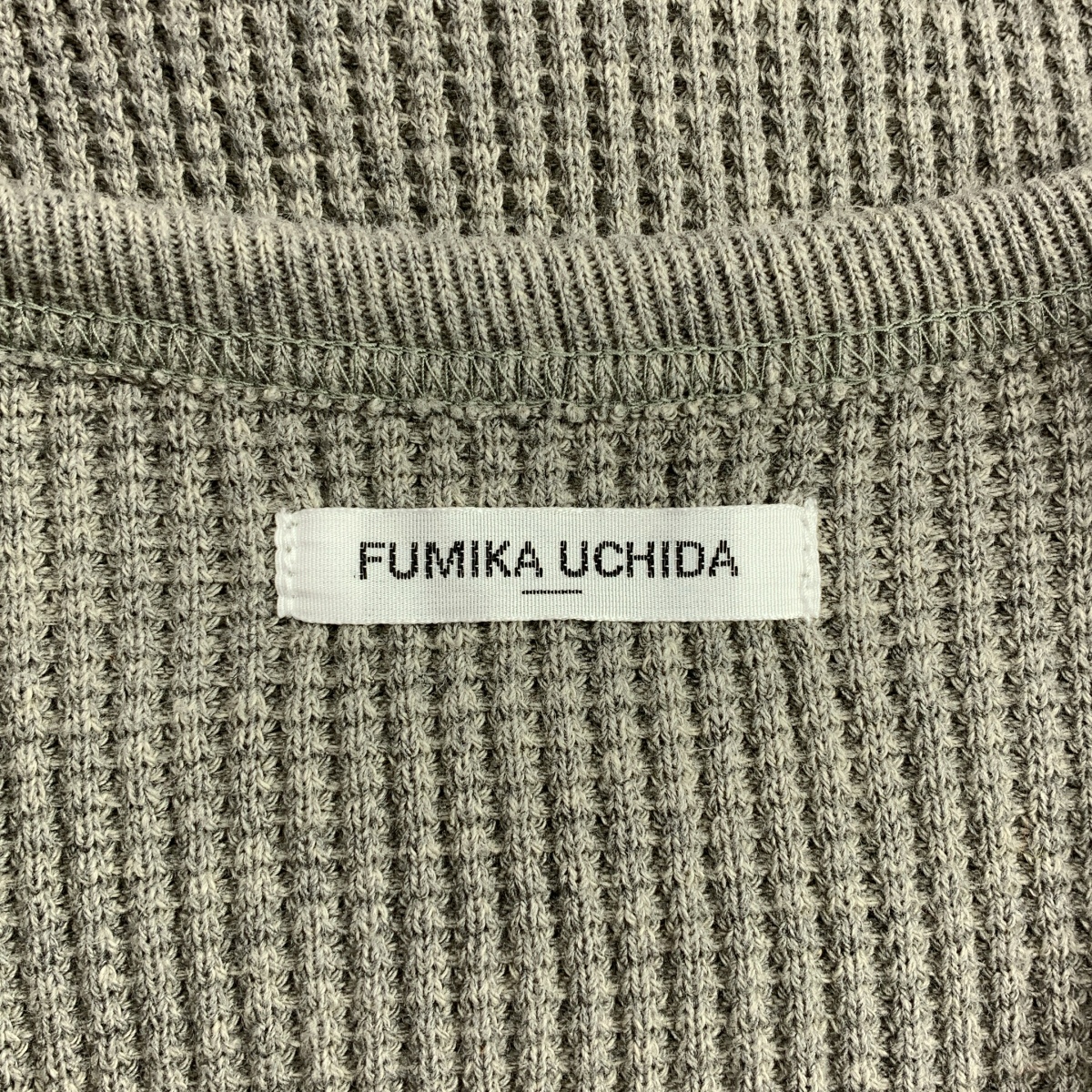 FUMIKA UCHIDA / フミカウチダ コットン ワッフルシャツ