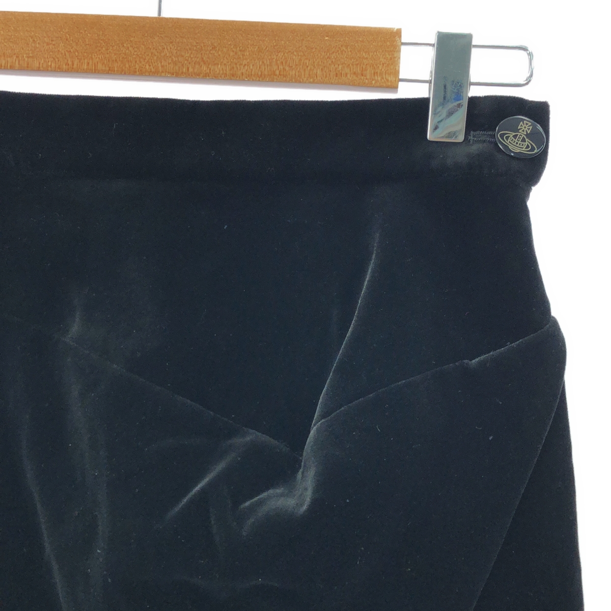 VIVIENNE WESTWOOD RED LABEL / ヴィヴィアンウエストウッドレッドレーベル ベロア アシンメトリー ロングスカート