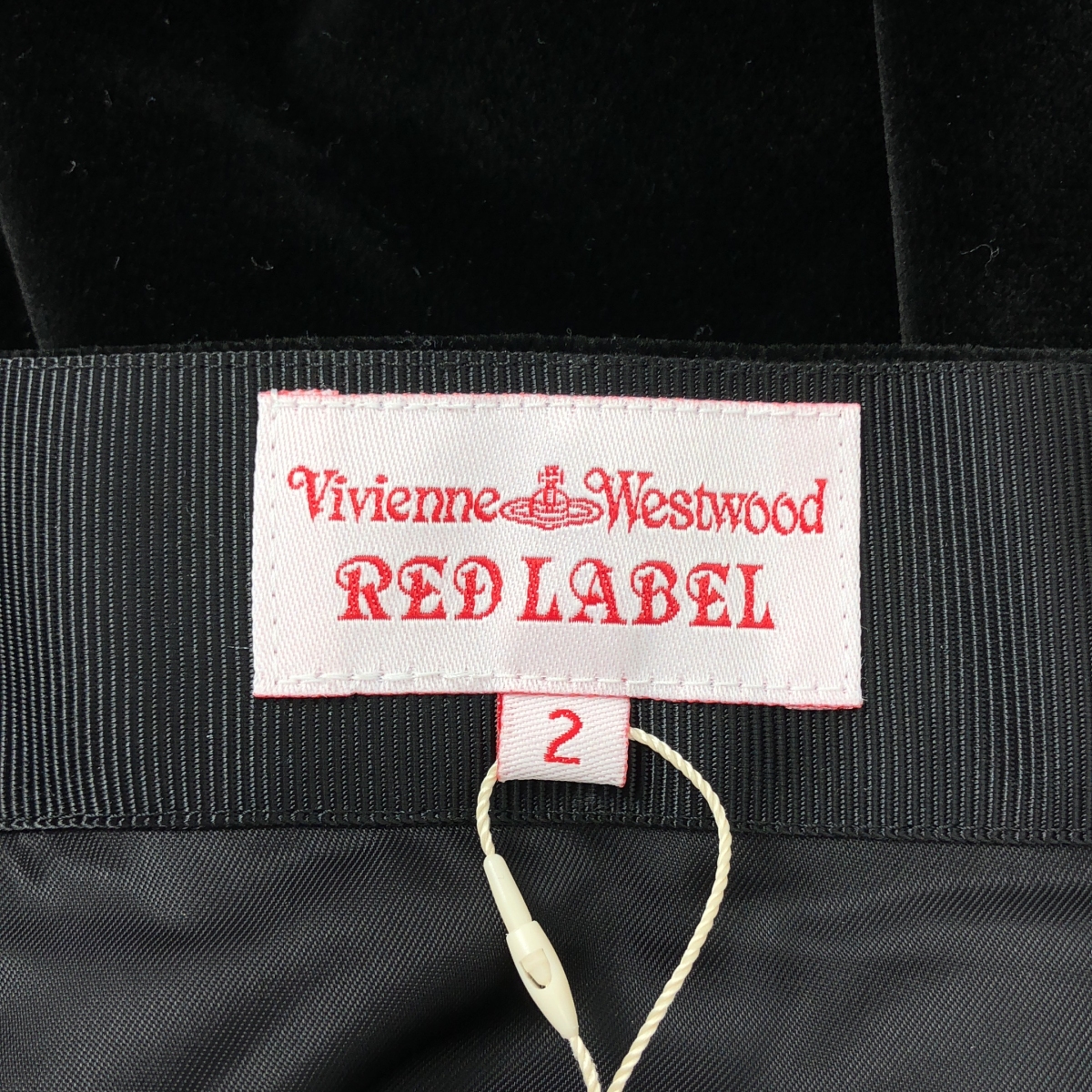 VIVIENNE WESTWOOD RED LABEL / ヴィヴィアンウエストウッドレッドレーベル ベロア アシンメトリー ロングスカート