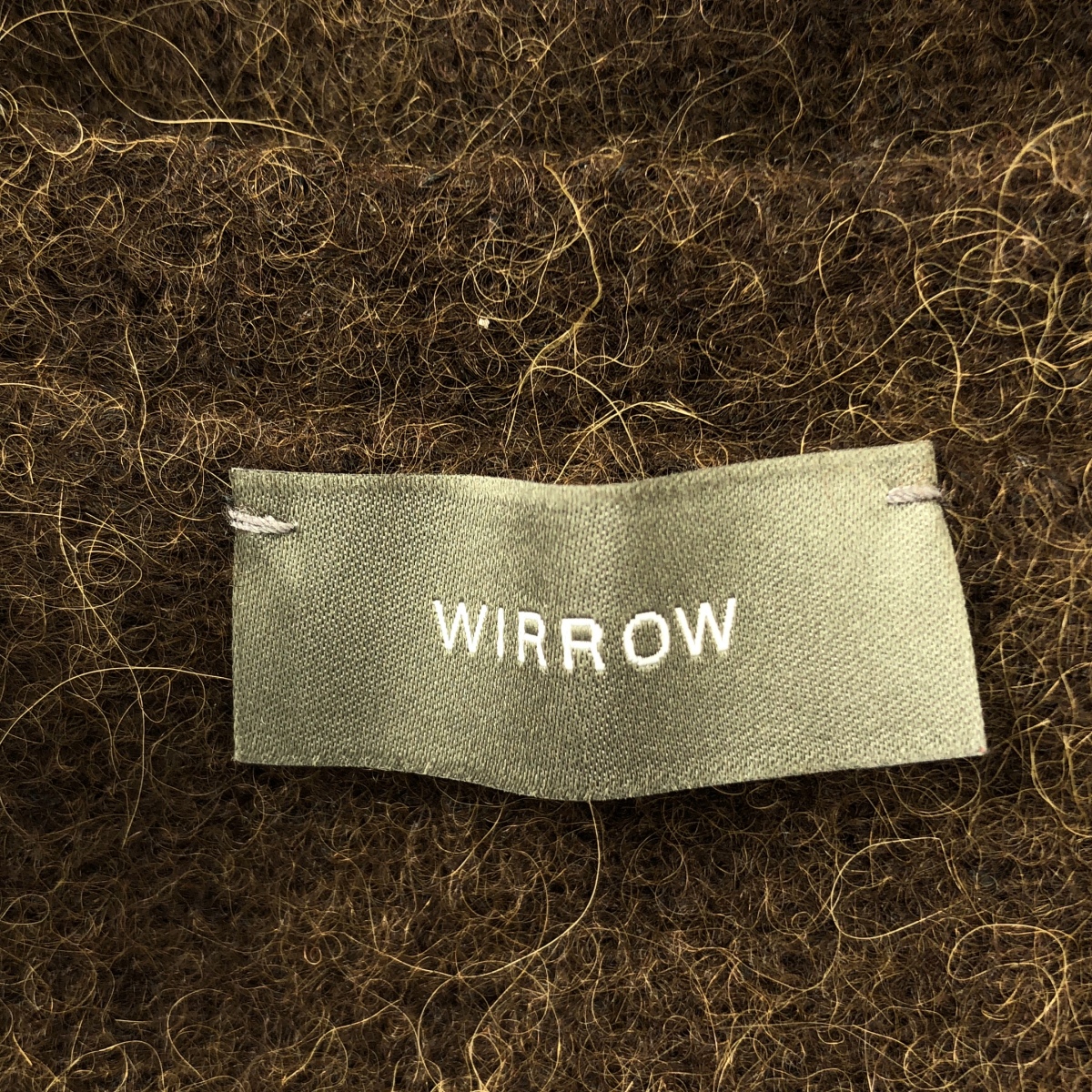 WIRROW / ウィロウ Alpaca wool V-neck knit pullover アルパカ ウール Vネック ニット プルオーバー