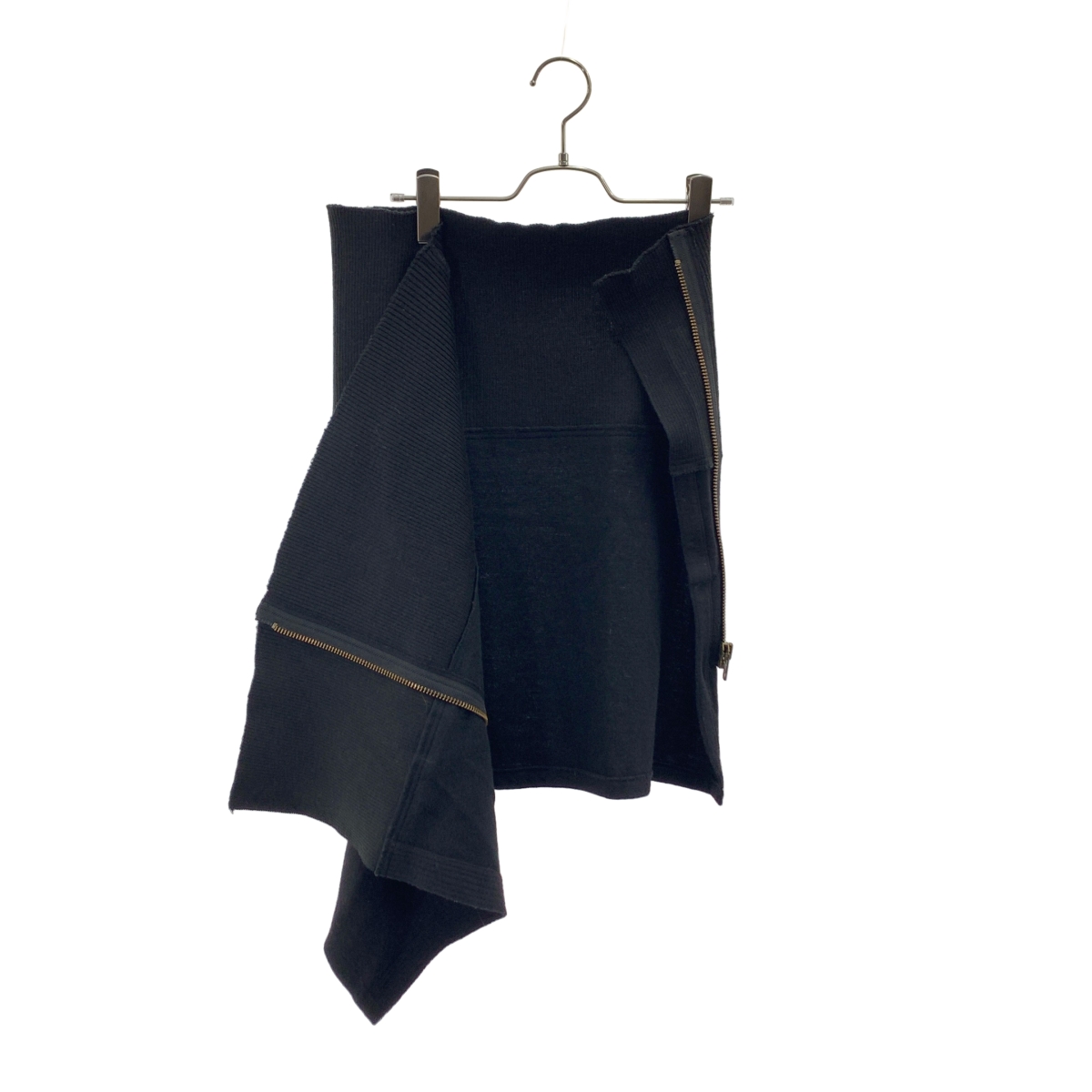 Yohji Yamamoto FEMME / ヨウジヤマモトファム ウール ジップ アシンメトリースカート