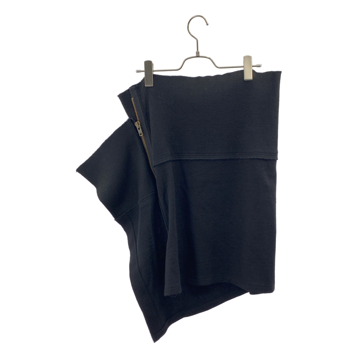 Yohji Yamamoto FEMME / ヨウジヤマモトファム ウール ジップ アシンメトリースカート