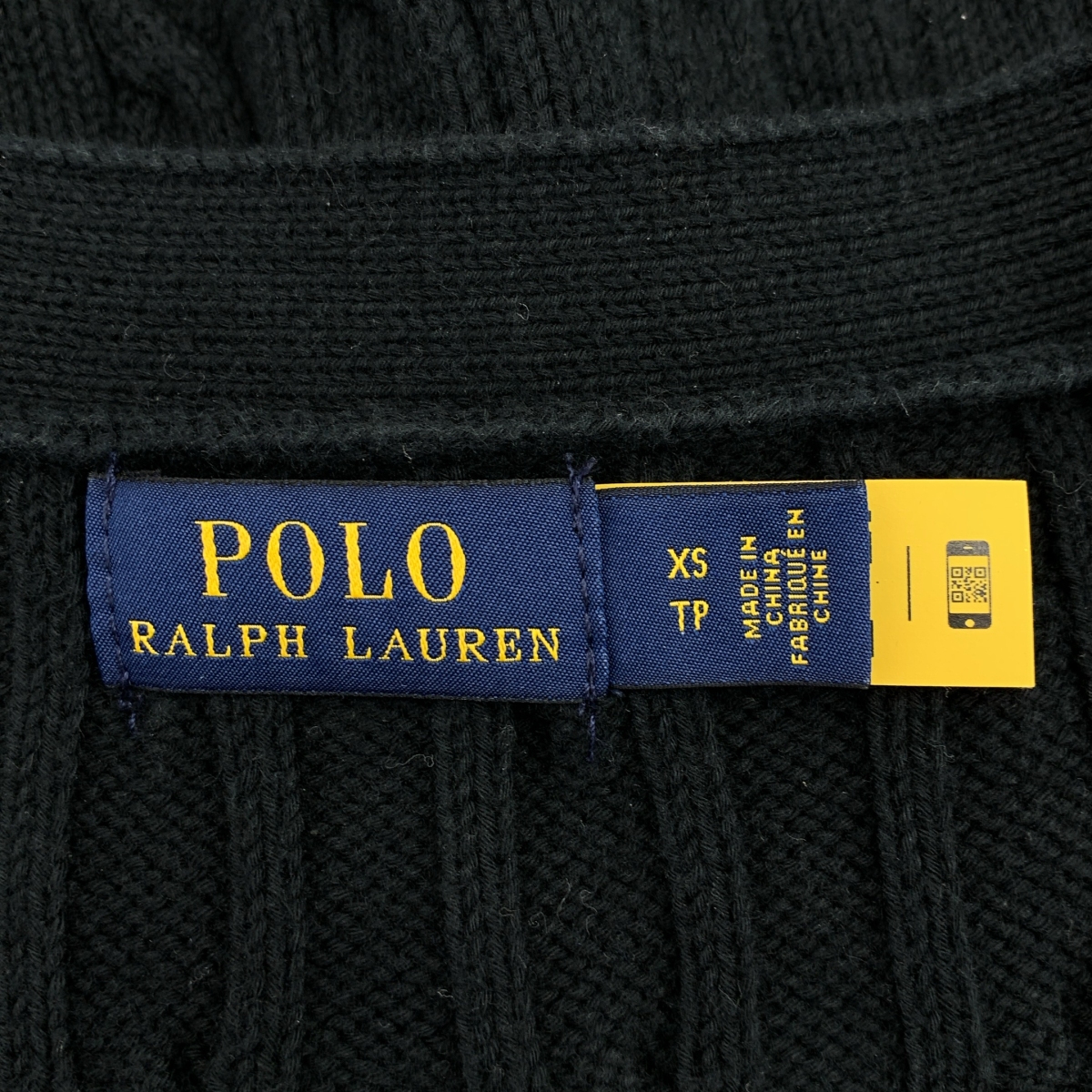 POLO RALPH LAUREN / ポロラルフローレン コットン Vネック ケーブル ニットカーディガン