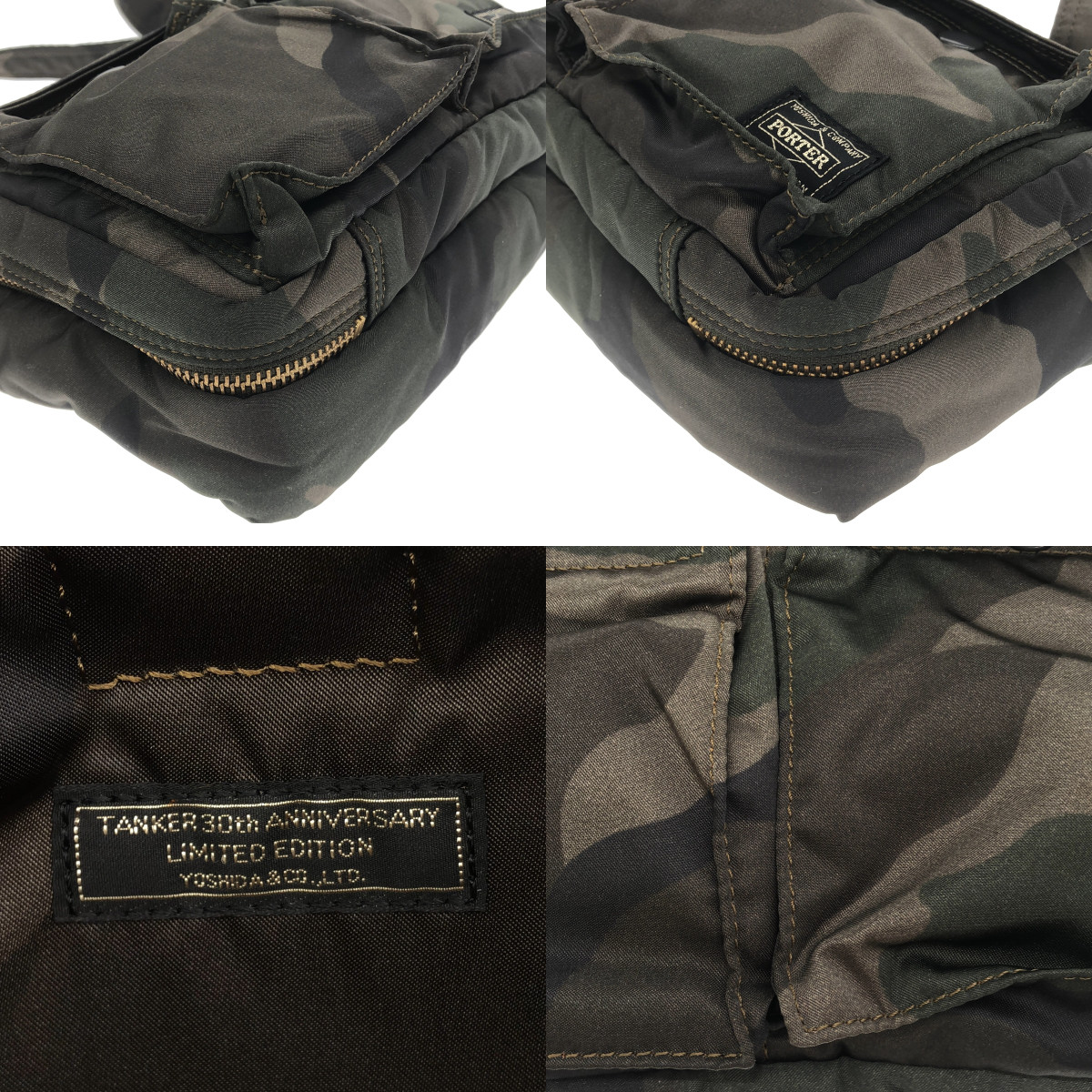PORTER / ポーター LIMITED EDITION / 30th ANNIVERSARY TANKER / タンカー 総柄 迷彩 カモフラージュ ショルダーバッグ