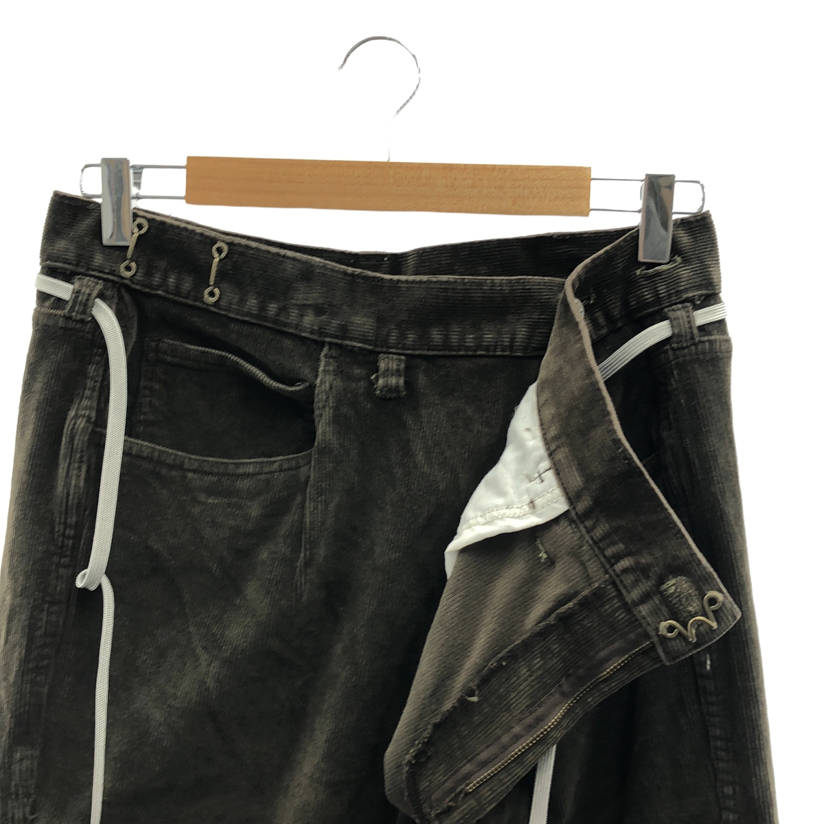 MAISON EUREKA / メゾンエウレカ リメイク コーデュロイ ラップワイドパンツ