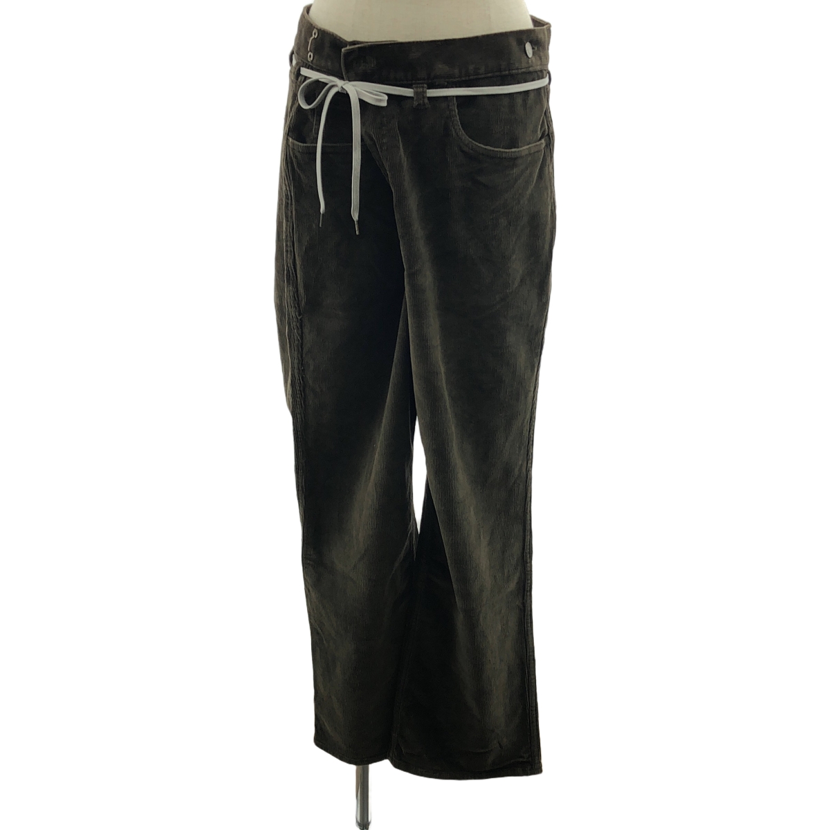 MAISON EUREKA / メゾンエウレカ リメイク コーデュロイ ラップワイドパンツ