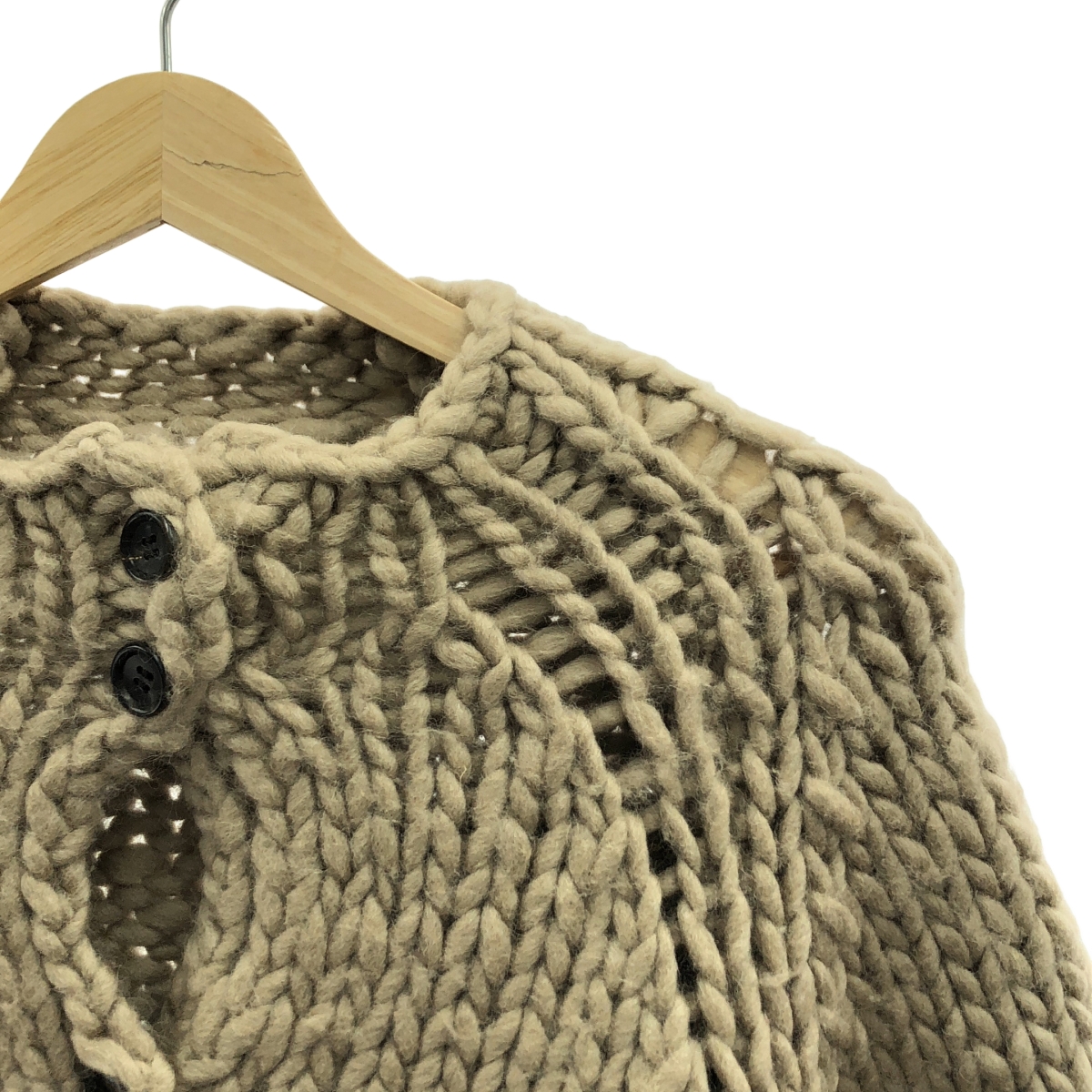 NOWOS / ノーウォス roving knit cardigan / ウール ニット カーディガン