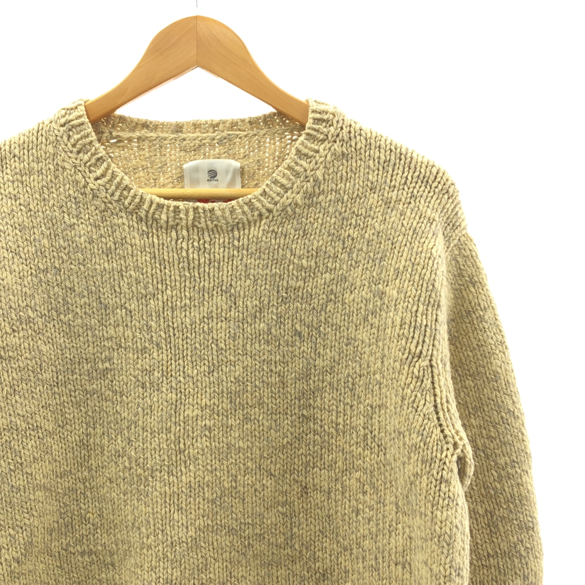 Y-3 / ワイスリー バックロゴ メランジ クルーネック ニット