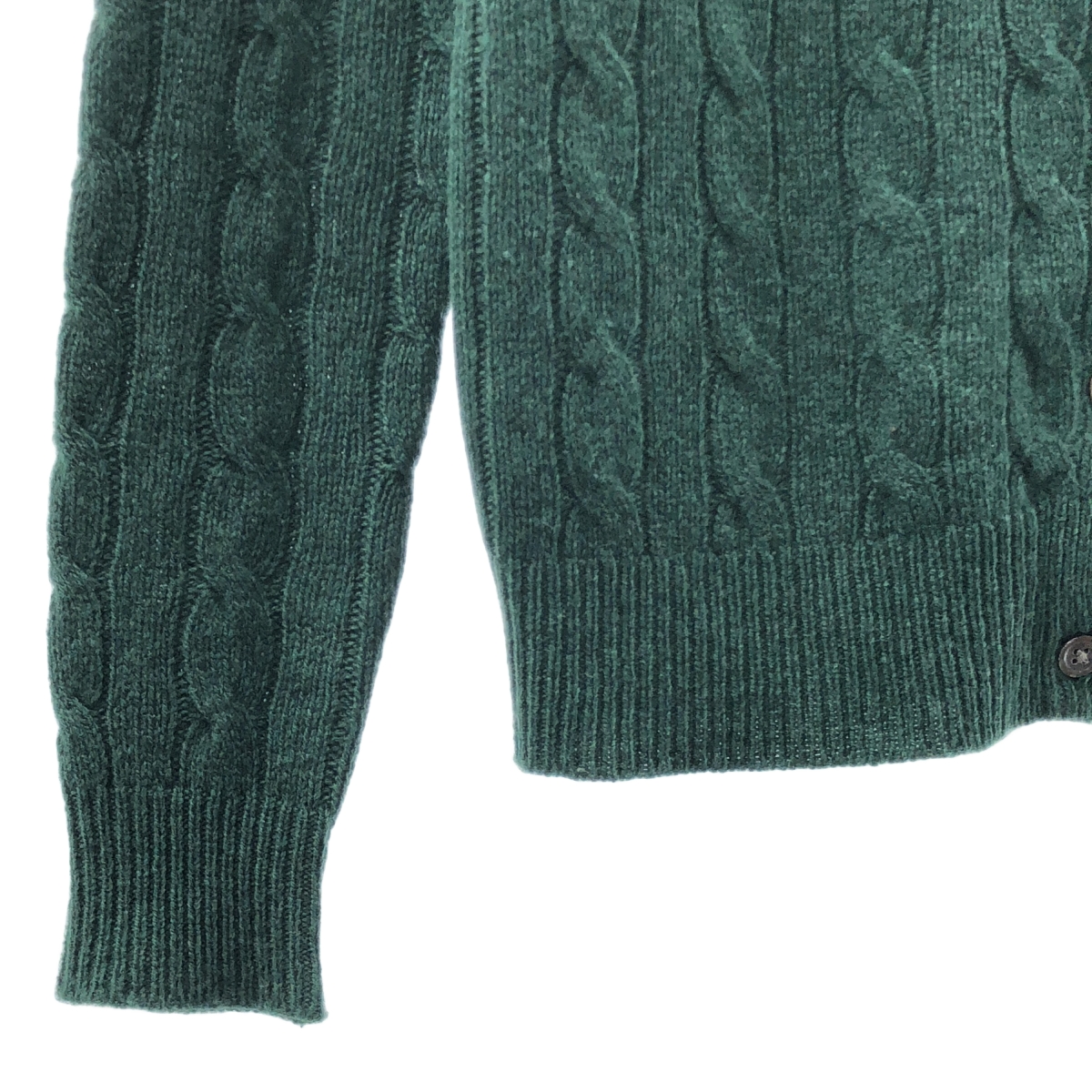 その他 ウール カシミヤ ポニー ケーブルニット カーディガン