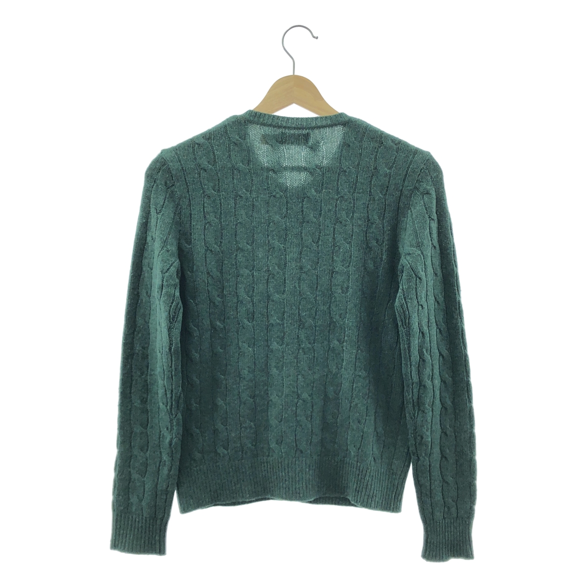 その他 ウール カシミヤ ポニー ケーブルニット カーディガン