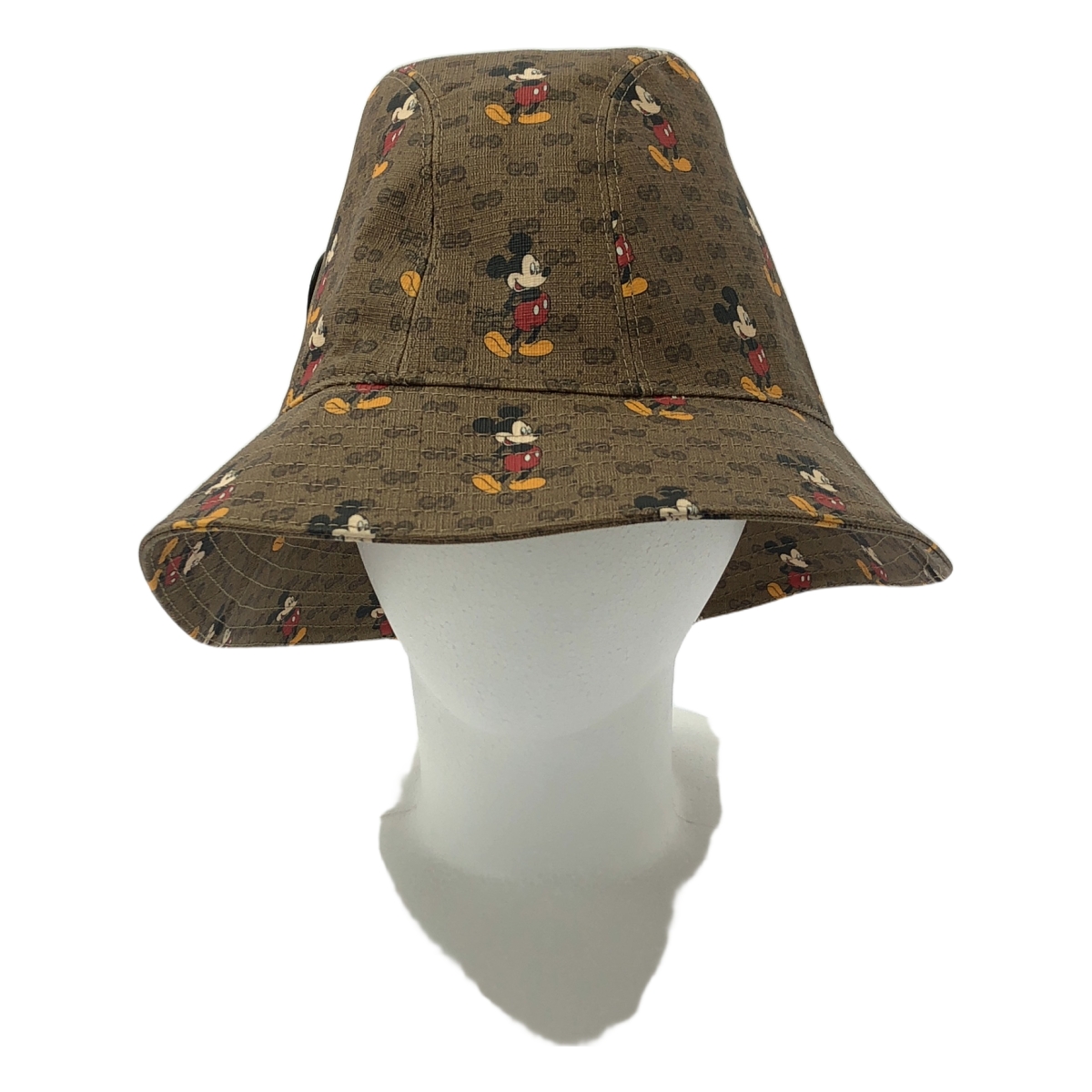 GUCCI / グッチ × Disney mickey / ディズニー ミッキー / 602978 総柄 GGスプリーム バケットハット 帽子