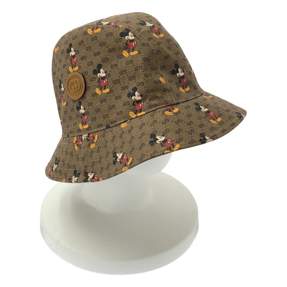 GUCCI / グッチ × Disney mickey / ディズニー ミッキー / 602978 総柄 GGスプリーム バケットハット 帽子