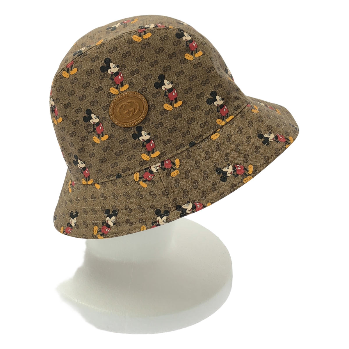 GUCCI / グッチ × Disney mickey / ディズニー ミッキー / 602978 総柄 GGスプリーム バケットハット 帽子