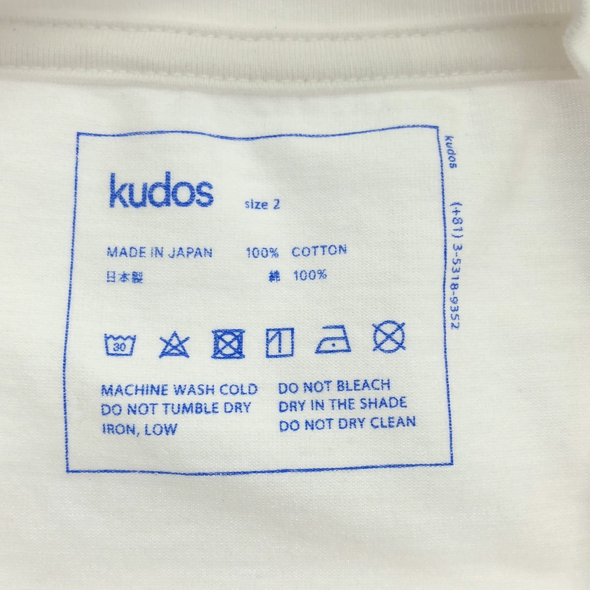 kudos / クードス sun thunder コットン クルーネック カットソー