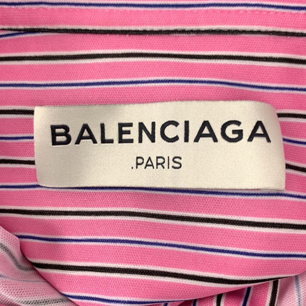 BALENCIAGA / バレンシアガ ストライプ オーバーシルエット ストレッチ シャツ