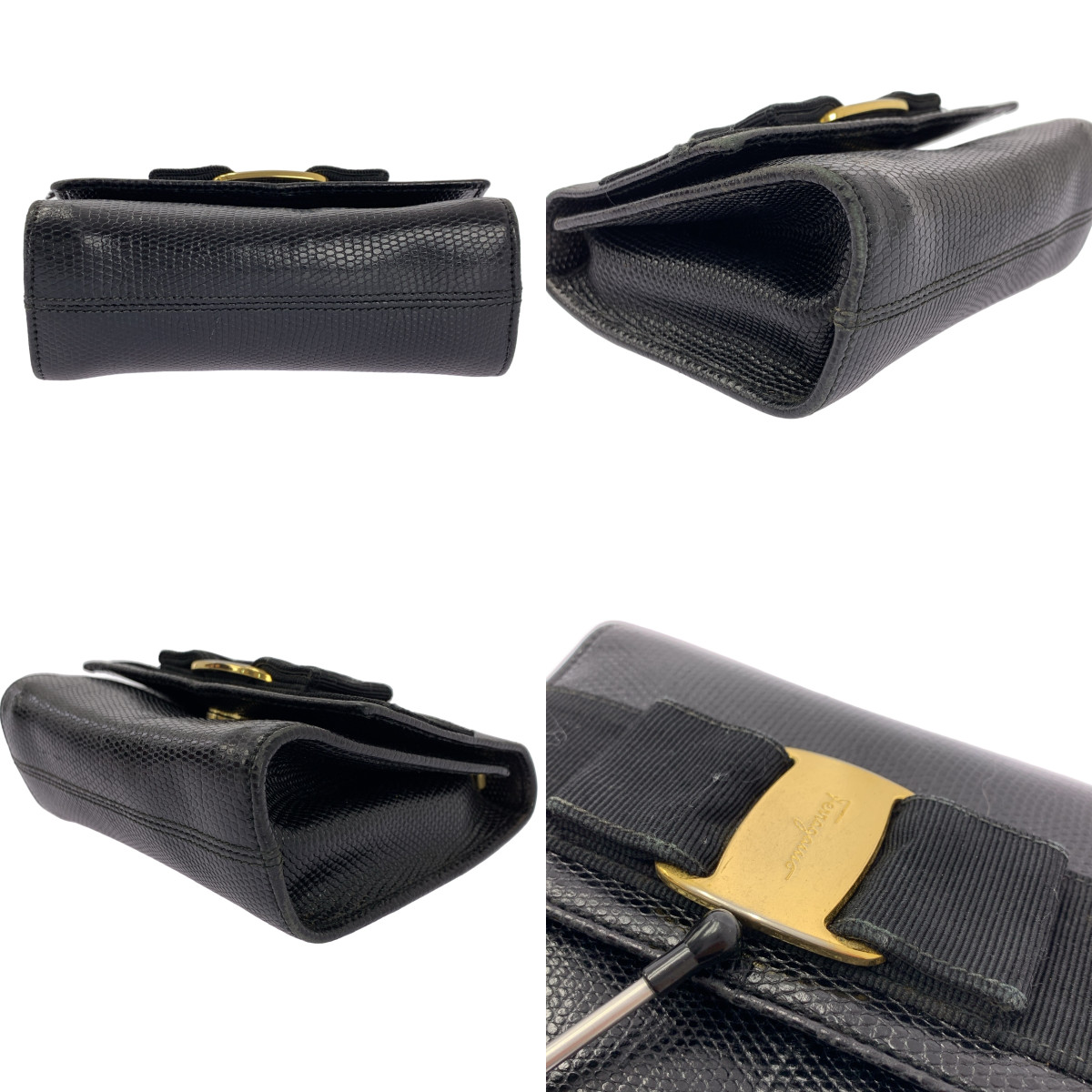 Salvatore Ferragamo / サルヴァトーレフェラガモ ヴァラ リボン チェーンショルダーバッグ